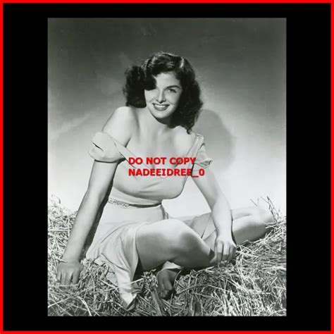 Jane Russell Stunning In Bare Shoulder Portrait 1940s 8x10 Photo 1299