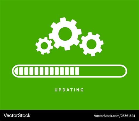 System Software Update Or Upgrade Application Vector Image