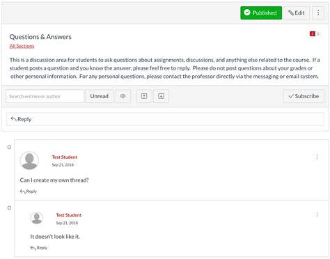 Getting Started With Canvas Discussions Learning Technologies Resource Library