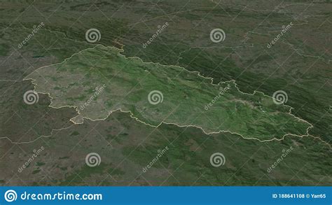 Transcarpathia Ukraine Outlined Satellite Stock Illustration