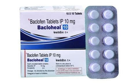 Boxes of 10 x 10 ud 100. Syndicate LifeSciences Baclofen 10mg, For Anti Spasmodic,