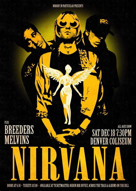 Nirvana Retro Style Concert Poster Art Print Etsy