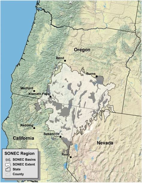 Southern Oregon Northeastern California Maps Intermountain West Map