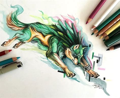 50 Inspiring Color Pencil Drawings Of Animals By Katy Lipscomb