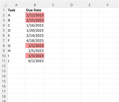 Excel Apply Conditional Formatting To Overdue Dates Statology