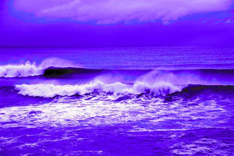 Purple Ocean Photograph By Thomas Fouch Fine Art America