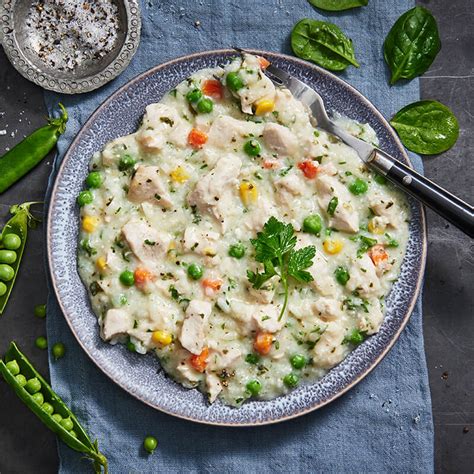 This chicken risotto makes for a delicious and satisfying meal that you'll want to add to your weekly rotation. Garlic & Herb Chicken With Vegetable Risotto