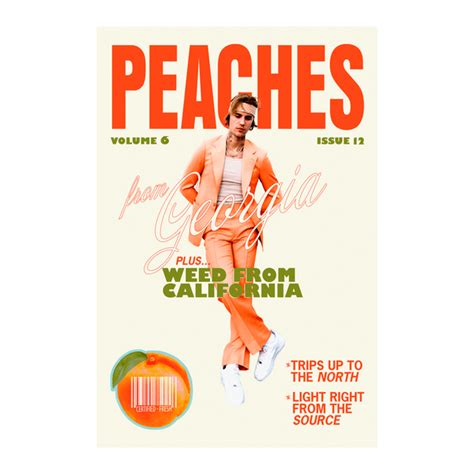 Peaches Poster Justin Bieber Shop