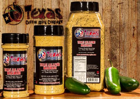 Texas Jalapeno Marinade Texas Custom Spice Company Llc