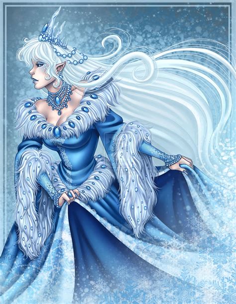 Snow Queen By Harpyqueen On Deviantart Fantasy Art Queen Anime Snow
