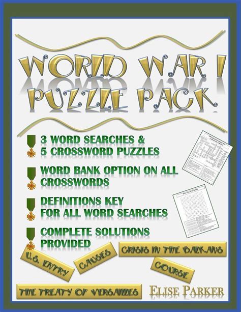Wwi Puzzles Pack Offers A Fun Wwi Review Covering All The Major Phases