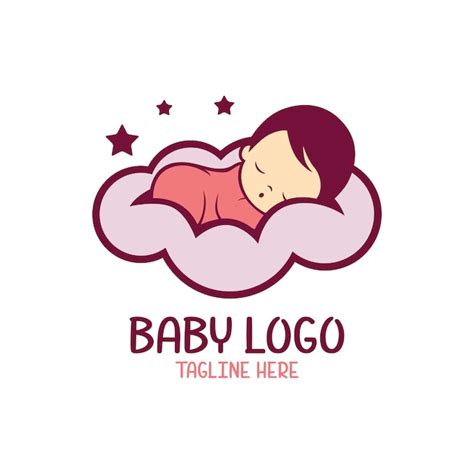 Premium Vector Baby Logo Template Isolated