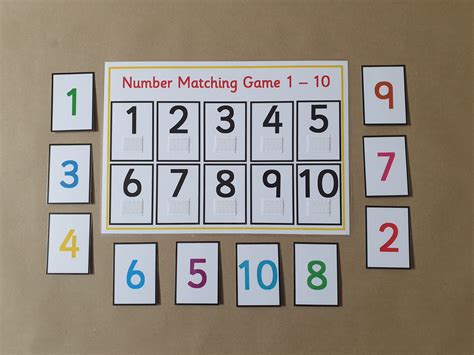 Eyfs Sen Maths Number Matching To Teaching Resources Hot Sex Picture
