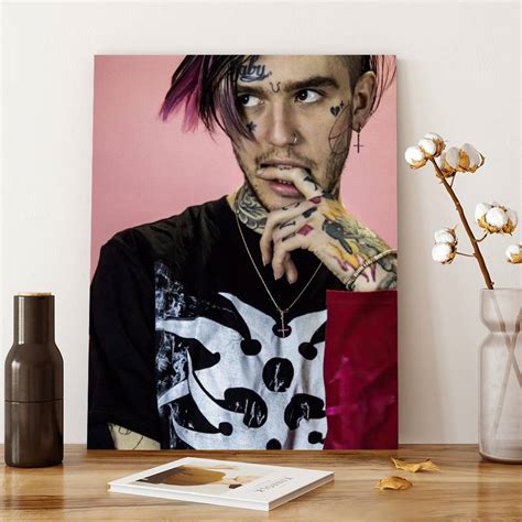 Lil Peep Canvas Classic Celebrity Canvas Lil Peep Classic Style By Lil
