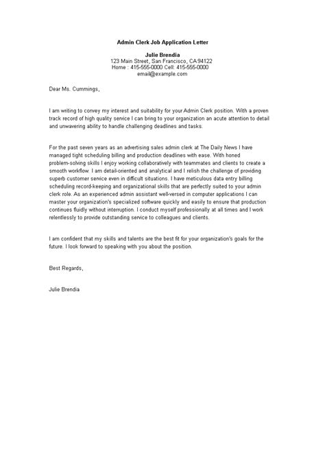 View 14,036 admin clerk jobs at jobsdb, create free email alerts and never miss another career opportunity again. Admin Clerk Job Application Letter | Templates at ...