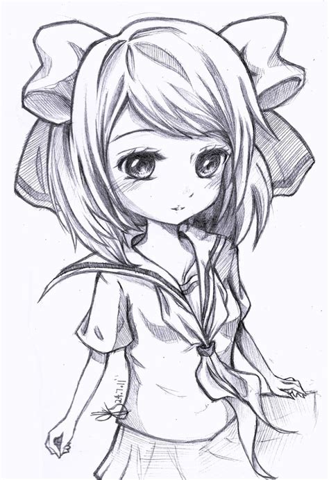 Cute Anime Girls Coloring Pages Get Coloring Pages