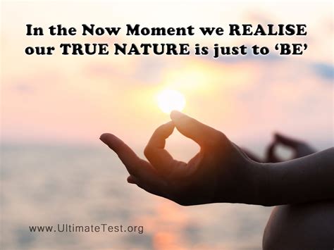 In The Now Moment We Realise Our True Nature Is Just To ‘be Levels Of