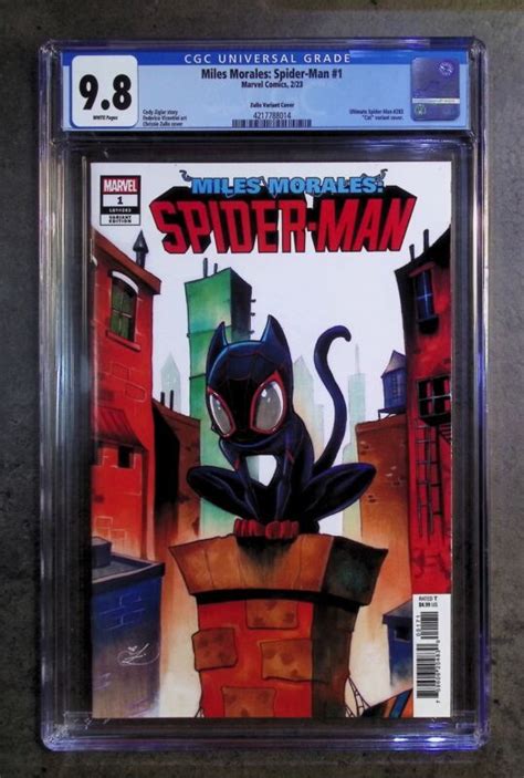 Miles Morales Spider Man 1 2023 Marvel Comics Chrissie Zullo Variant Cgc 98 4630369416