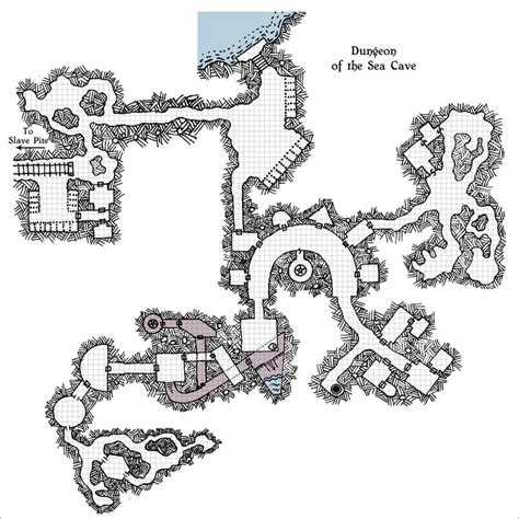 Dungeon With Temple 2 Fantasy City Map Fantasy Map Map Layout