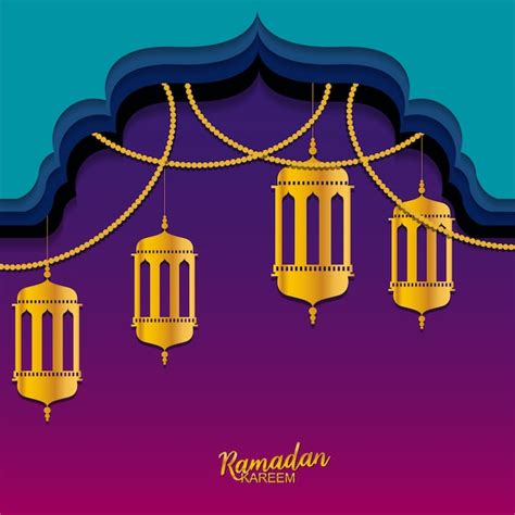 Premium Vector Ramadan Kareem Banner Design