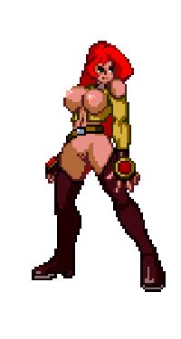 Rule Girls Animated Bouncing Breasts Breasts Functionally Nude Pixel Art Solo