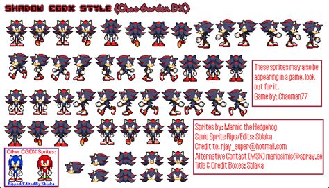 Custom Edited Sonic The Hedgehog Customs Shadow Chao Garden