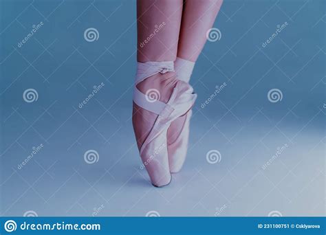 Ballet Dancerand X27s Feet How She Practices In Pointe Shoes Exercises