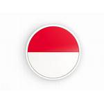 Indonesia Round Frame Flag Icon Commercial Non