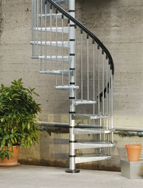 Metal Outdoor Spiral Staircase Exterior Stairs