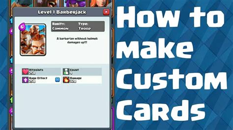 Clash Royale Custom Cards Cards Info
