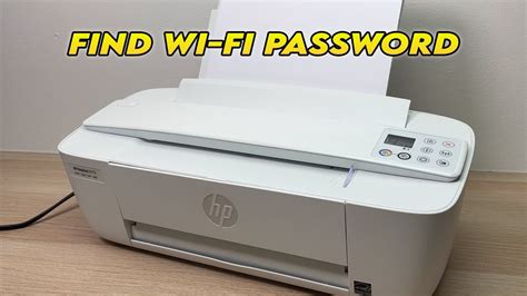 How To Find The Wi Fi Password Hp Deskjet 3700 Series Printer Youtube