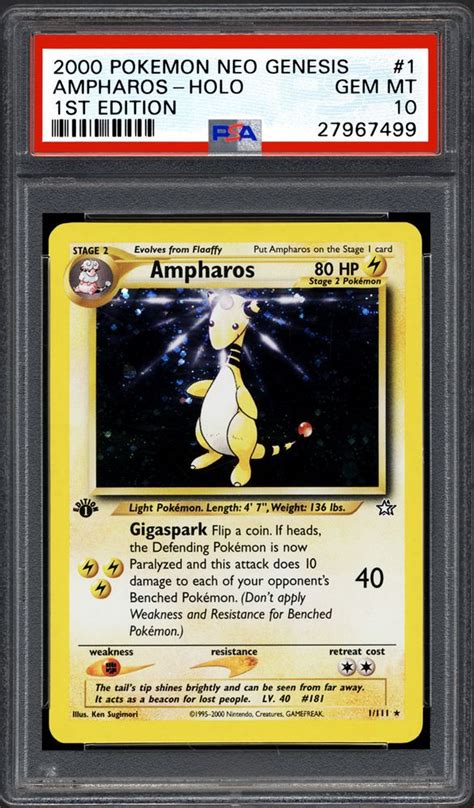 2000 Pokemon Neo Genesis 1st Edition TCG Cards | PSA Population