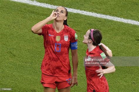united states forward alex morgan is congratulated by teammates news photo getty images