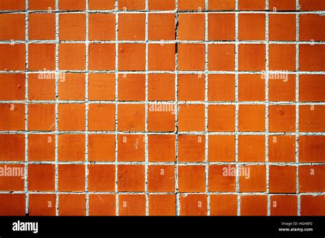 Detail Of Brown Tile Wall Texture Background Stock Photo Alamy