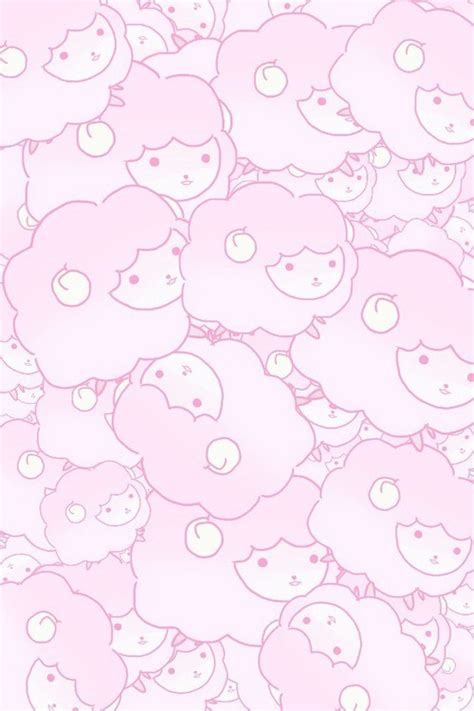 Pretty Cute Kawaii Wallpaper Pink Pastel Sheep Kawaii Background Kawaii Wallpaper Riveted Mood