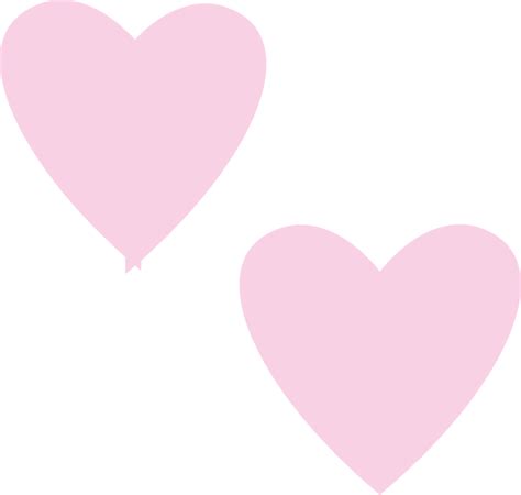 Light Pink Double Hearts Clip Art At Vector Clip Art Online