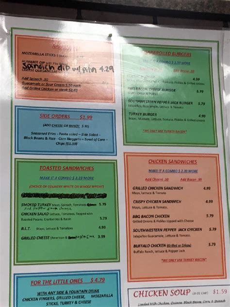 Menu at Mango Tango Smoothies and Grill pub & bar, Trussville, Valley Rd