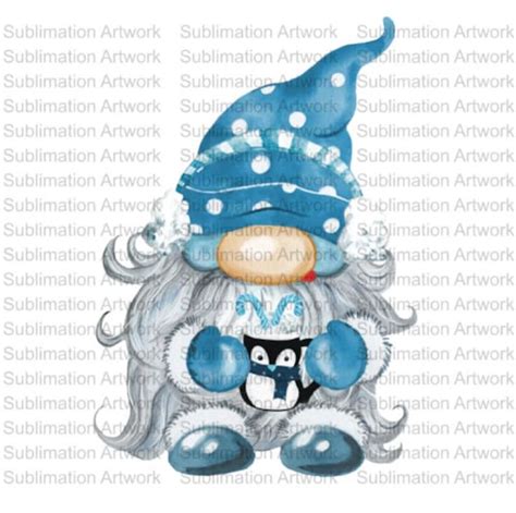Adorable Winter Gnome With Hot Cocoa Sublimation Hand Drawn Etsy