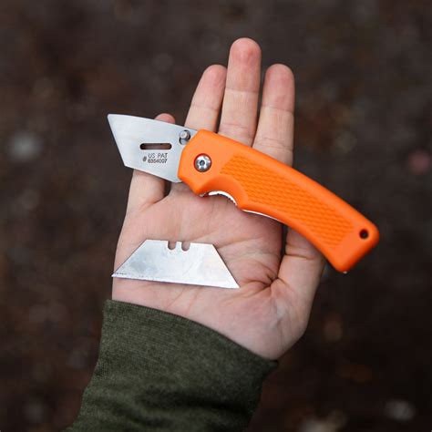 Gerber Gear Edge Exchange A Blade Folding Razor Utility Knife Orange