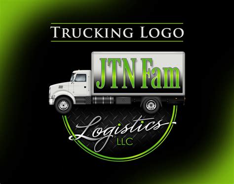 Box Truck Logo Delivery Company Logo Trucking Design Logo Semi Truck