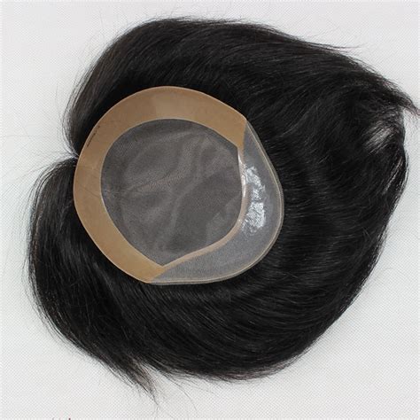 Human Real Hair Toupee Wigs System Sj00206 Emeda Hair