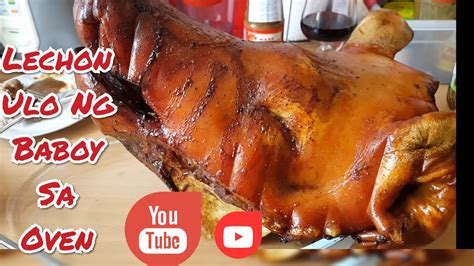 Lechon Ulo Ng Baboy Sa Oven Youtube