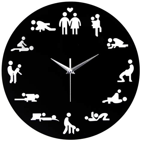 2018 Nueva Llegada Sex Position Reloj Moderno Reloj De Pared De La