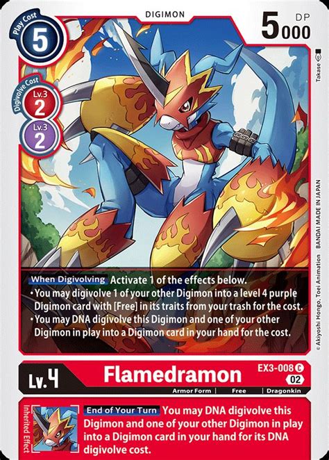 Flamedramon Digimon Myp Cards