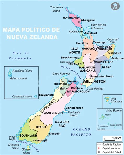 Mapa De Nueva Zelanda Una Guía Completa Escuela De Mapas