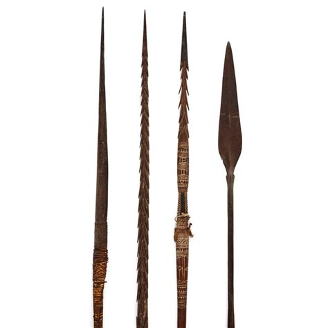 Four Wooden And Iron Hunting Spears From Africa At 1stdibs