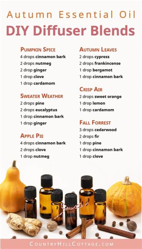Essential Oil Blends For Fall 6 Diy Autumn Diffuser Blend Recipes