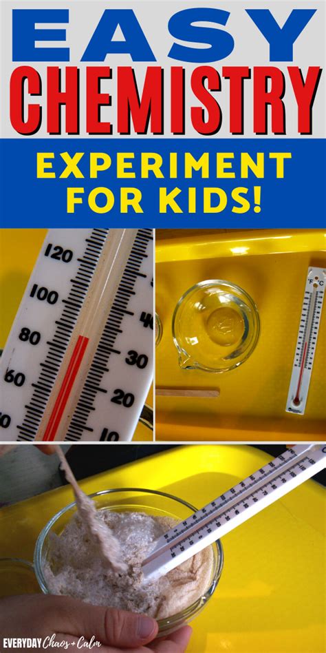 Fun Chemical Reaction Experiment For Kids That Gives Off Heat