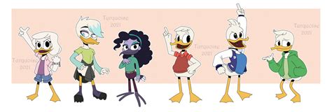 Ducktales Aged Up Designs By Turquoisespace35 On Deviantart