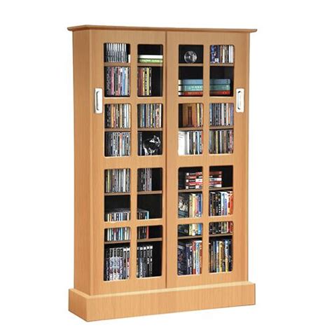 Maybe you would like to learn more about one of these? Atlantic Windowpane Sliding Glass Media Cabinet for 216 ...